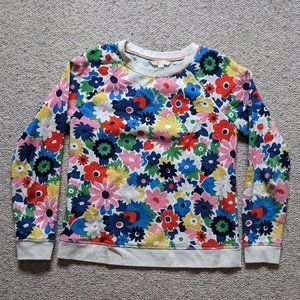 Bright floral Boden sweatshirt size small